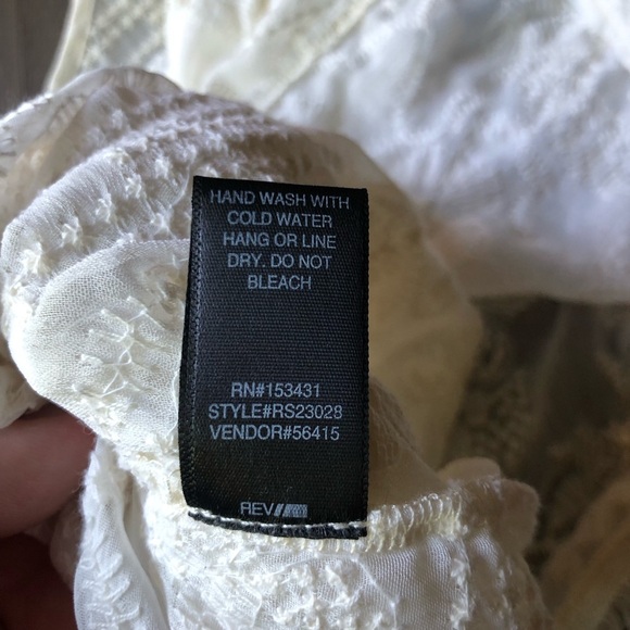 Fringe Vest Embroidered Women's S/M Ivory Sheer Hippie Boho Festival 70s - Picture 7 of 8